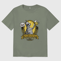 Женская футболка оверсайз Benderbrau premium beer