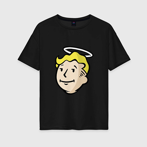 Женская футболка оверсайз Holly vault boy / Черный – фото 1