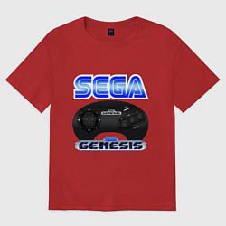 Женская футболка оверсайз Sega genesis joystick