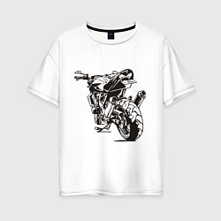 Женская футболка оверсайз Motorcycle