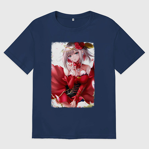 Женская футболка оверсайз Destiny - Takt Op Destiny / Тёмно-синий – фото 1