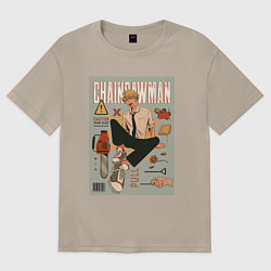 Женская футболка оверсайз Дэндзи из Chainsaw Man