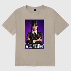 Футболка оверсайз женская Wednesday, цвет: миндальный