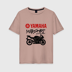 Женская футболка оверсайз Yamaha - motorsport