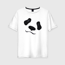 Женская футболка оверсайз Взгляд панды