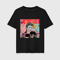 Женская футболка оверсайз David Bowie musician singer