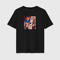 Женская футболка оверсайз Удивительный мир Ксавье - Уэнсдей