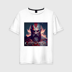 Женская футболка оверсайз Кратос, бог войны