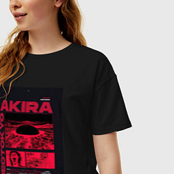 Футболка оверсайз женская Akira poster, цвет: черный — фото 2