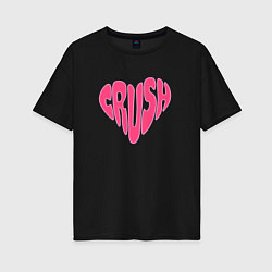 Женская футболка оверсайз Crush pink color