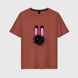 Женская футболка оверсайз Bunny dust