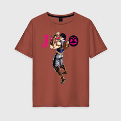 Женская футболка оверсайз Джонатан Джостар - JoJo Bizarre Adventure