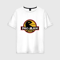 Футболка оверсайз женская Pac-man game, цвет: белый