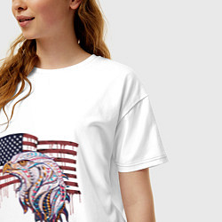 Футболка оверсайз женская American eagle, цвет: белый — фото 2