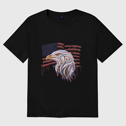 Футболка оверсайз женская American eagle, цвет: черный