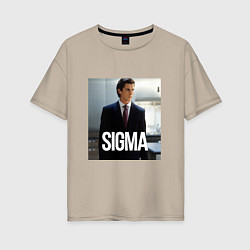 Женская футболка оверсайз Sigma - Bateman