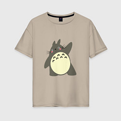 Женская футболка оверсайз Hello Totoro