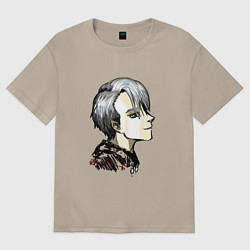 Женская футболка оверсайз Виктор Никифоров - Юри на льду