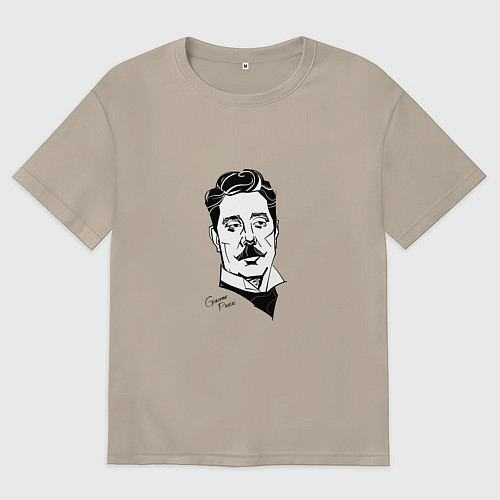 Женская футболка оверсайз Джакомо Пуччини / Миндальный – фото 1