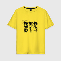 Женская футболка оверсайз BTS logo