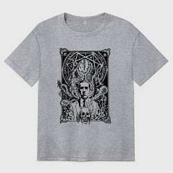 Женская футболка оверсайз ЛавкрафтКтулху