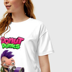 Футболка оверсайз женская Пупер, цвет: белый — фото 2