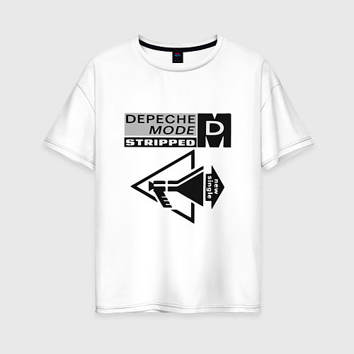 Женская футболка оверсайз Depeche mode new wave / Белый – фото 1