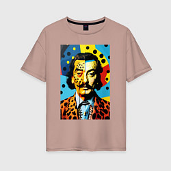 Женская футболка оверсайз Salvador Dali : Pop Art