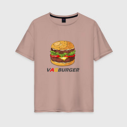 Женская футболка оверсайз VAGBURGER