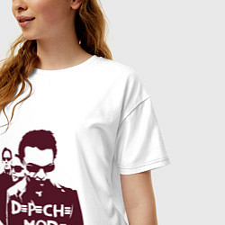 Футболка оверсайз женская DM portrait, цвет: белый — фото 2