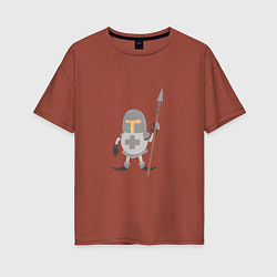 Женская футболка оверсайз Маленький Рыцарь