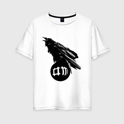 Женская футболка оверсайз DM Raven