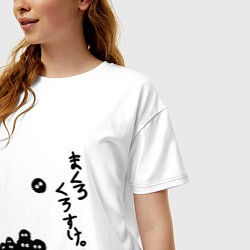 Футболка оверсайз женская Сусуватарики, цвет: белый — фото 2