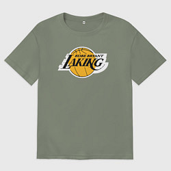Футболка оверсайз женская Kobe Bryant laking, цвет: авокадо