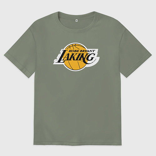 Женская футболка оверсайз Kobe Bryant laking / Авокадо – фото 1