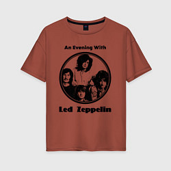 Женская футболка оверсайз Led Zeppelin retro