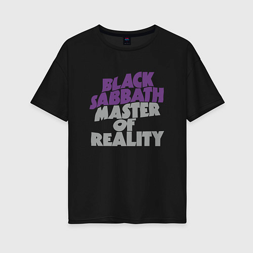 Женская футболка оверсайз Black Sabbath Master of Reality / Черный – фото 1