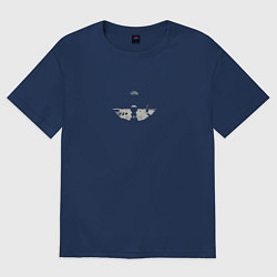 Женская футболка оверсайз To the moon