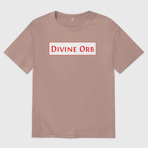 Женская футболка оверсайз Divine Orb дроп в Path of Exile / Пыльно-розовый – фото 1