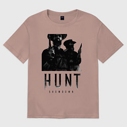 Футболка оверсайз женская Hunt Showdown, цвет: пыльно-розовый