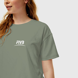 Футболка оверсайз женская Международная федерация волейбола FIVB, цвет: авокадо — фото 2