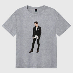 Футболка оверсайз женская Dimash Q, цвет: меланж