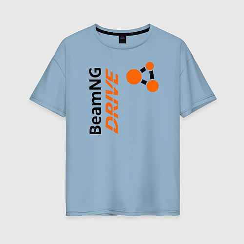 Женская футболка оверсайз BeamNG drive / Мягкое небо – фото 1