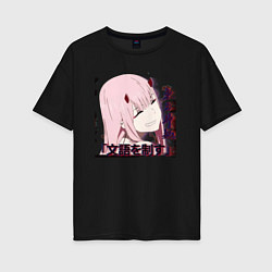 Женская футболка оверсайз Anime X Girl