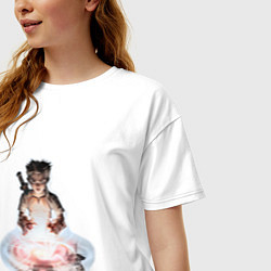 Футболка оверсайз женская Fable Отражение, цвет: белый — фото 2