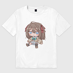 Футболка оверсайз женская Нейро Сама, цвет: белый