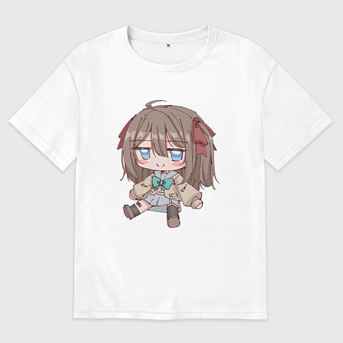 Женская футболка оверсайз Нейро Сама / Белый – фото 1