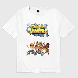 Футболка оверсайз женская Subway Surfers, цвет: белый