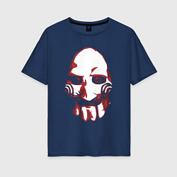 Женская футболка оверсайз Saw mask