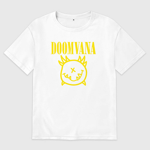 Женская футболка оверсайз Doomvana / Белый – фото 1